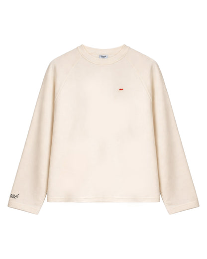 L/S Stay Back Tee - Vanilla