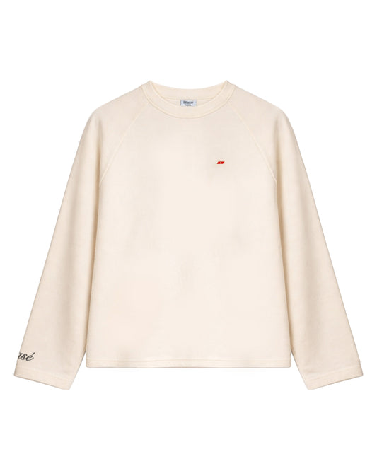 L/S Stay Back Tee - Vanilla