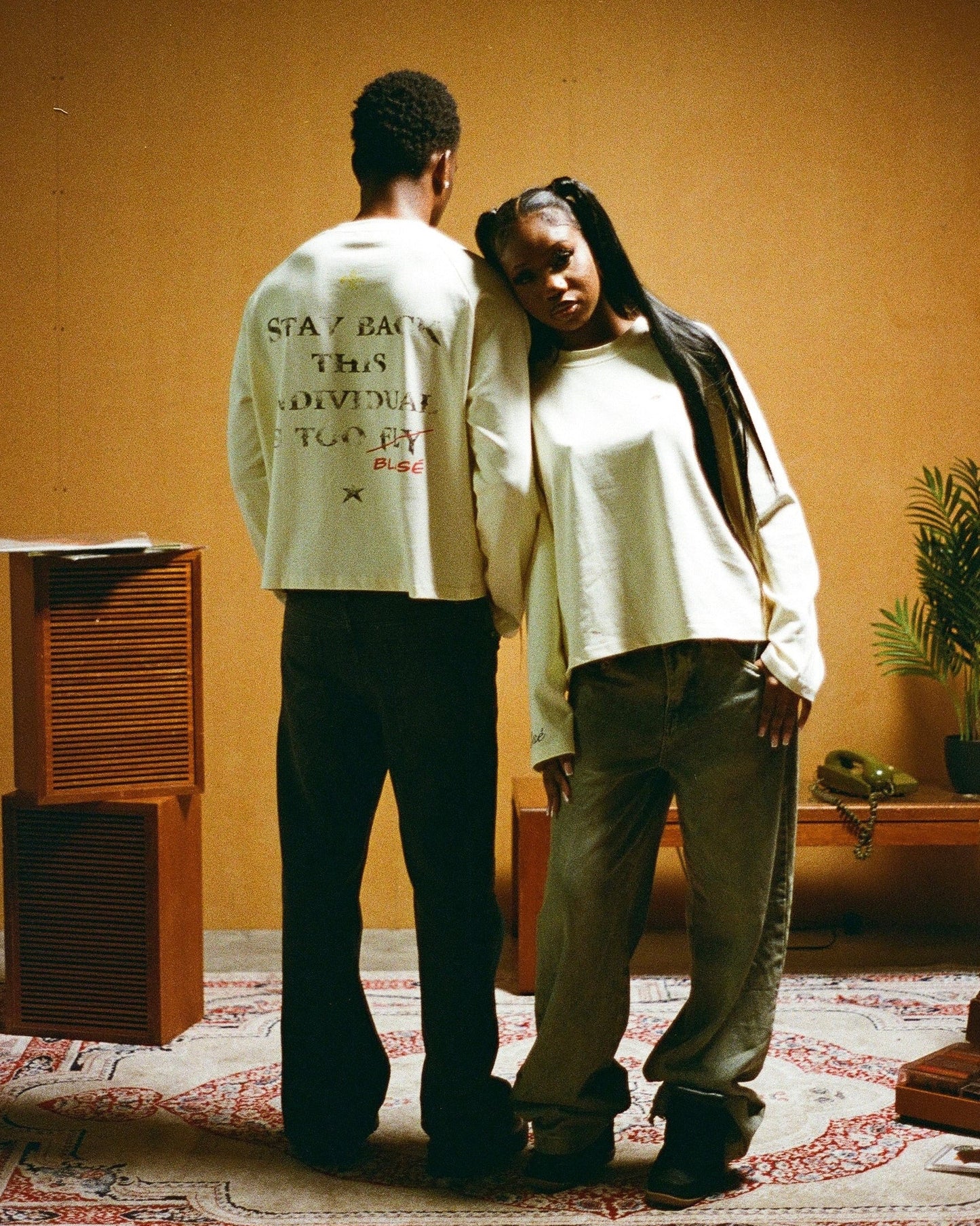 L/S Stay Back Tee - Vanilla