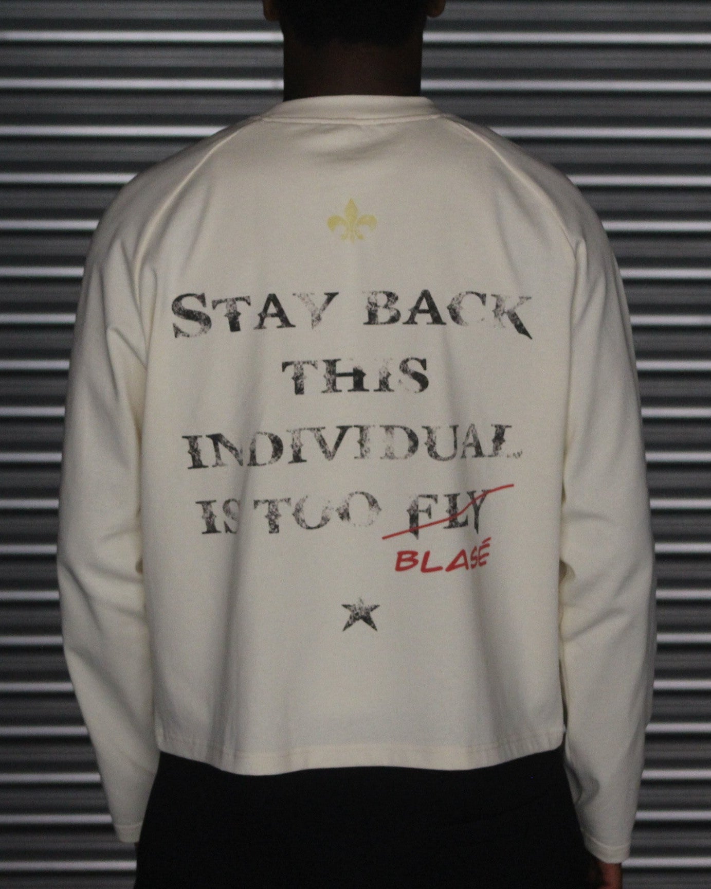 L/S Stay Back Tee - Vanilla